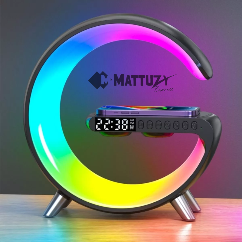 Luminária G Speaker Multifuncional - Carregamento Rápido - Mattuzy™