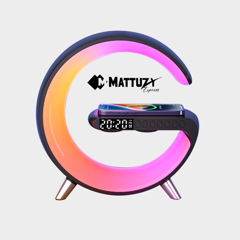Luminária G Speaker Multifuncional - Carregamento Rápido - Mattuzy™